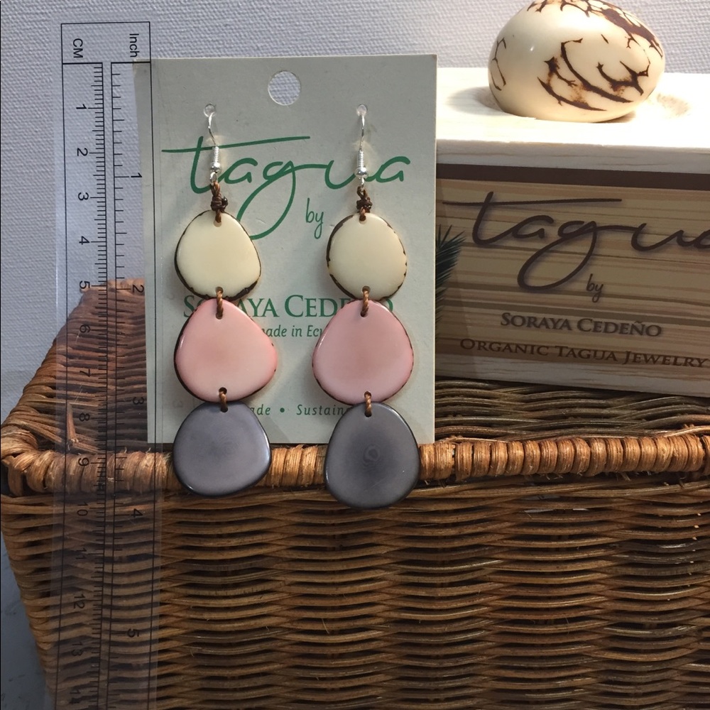 New Tagua Nut Earrings